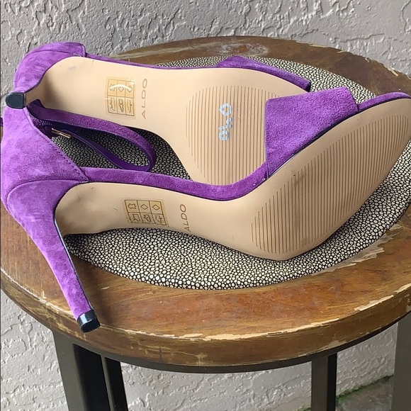 NWT Aldo purple high heels Sz 8.5 - Picture 6 of 9